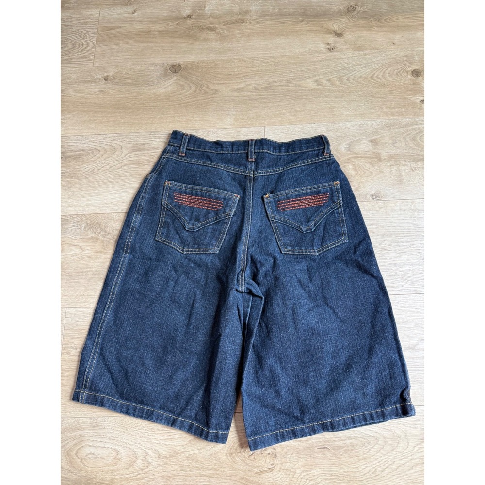 Vintage Y2k Chams kids JORTS denim jean shorts Boys 11" inseam cotton size 14